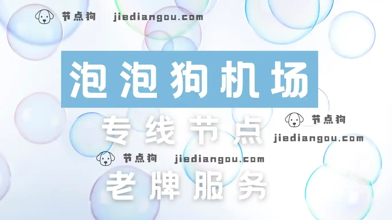 泡泡狗专线节点 泡泡狗专线节点